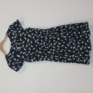 LC Lauren Conrad black mini dress with birdies size 8